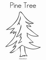Coloring Tree Pine Print Ll sketch template