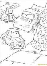 Lightning Guido Mcqueen Pages Coloring Color sketch template