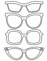 Sunglasses Getdrawings Drawing Colouring sketch template
