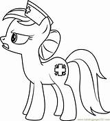 Coloring Nurse Redheart Pony Little Pages Friendship Coloringpages101 Magic Color Cartoon sketch template