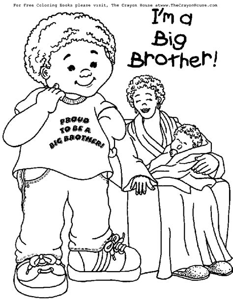 brother  sister coloring pages