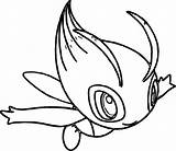 Pokemon Celebi Genesect Clipartmag sketch template