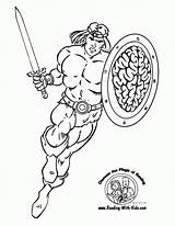Coloring Pages Warrior Conan Hero Barbarian Spartan Rescue Marvel Heroes Super Color Printable Superhero Warriors Celtic Squad Big Library Clipart sketch template
