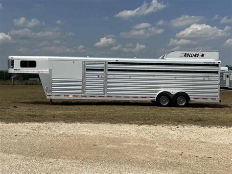 platinum coach  ft stock combo livestock trailer stock trailers  sale classifieds