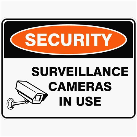 printable surveillance camera signs printable world holiday