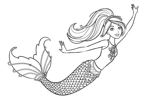 printable barbie mermaid coloring pages barbie mermaid coloring
