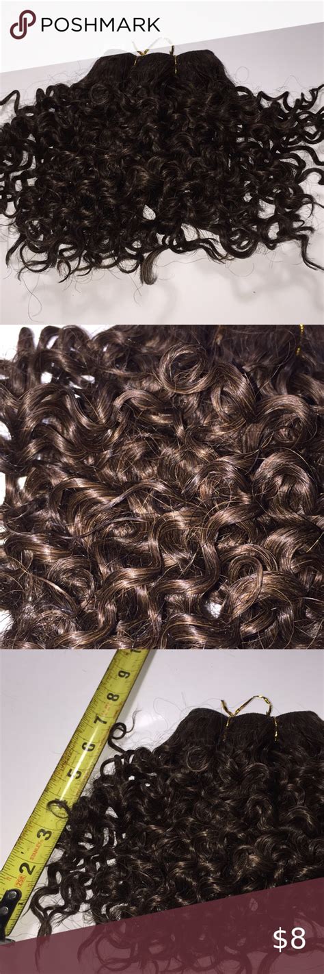 Womens Brown Curly Weave Hair Piece Hair Piece Curly Weaves Hair