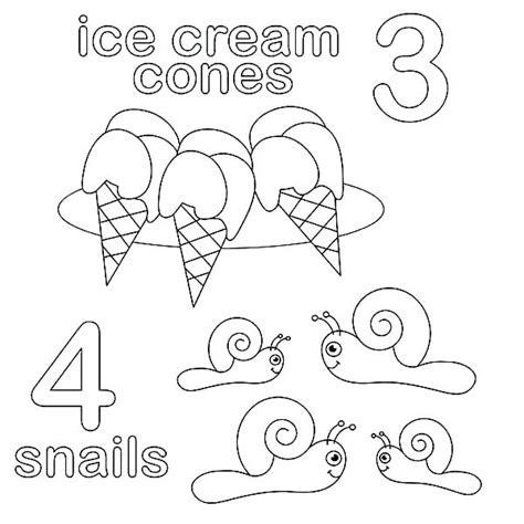 number coloring page images