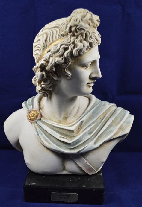 Apollo Sculpture Bust Ancient Greek God Of Sun And Poetry