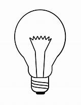Bulb Light Coloring Kids Colouring Bulbs Drawing Printable Lightbulb Pages Christmas لمبه Clipart Lamps Color Cliparts Template Clip Lam Library sketch template