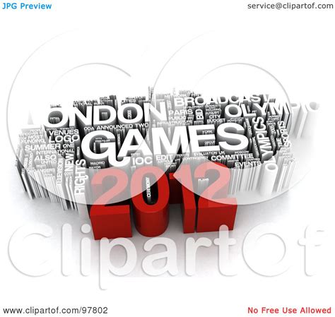royalty free rf clipart illustration of a 3d london