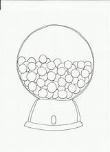 Machine Gumball Template Drawing Coloring Machines Gum Bubble Printable Outline Class Sketch Getdrawings Pages Choose Board sketch template