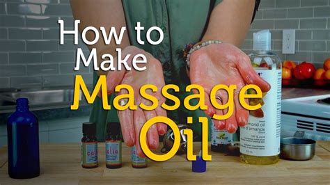 How To Make Relaxing Massage Oil Aromatherapy Recipe Youtube