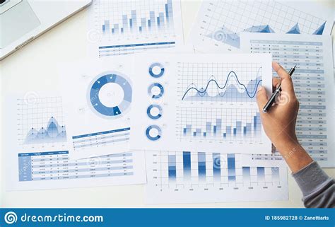 businessman working data document graph chart report marketing research