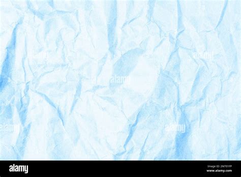 light blue crumpled paper texture background space  text stock photo alamy