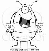 Clipart Bug Rollie Coloring Cartoon Pillbug Standing Happy Rolly Drawing Pill Poly Roly Polly Pages Cory Thoman Bugs Outlined Vector sketch template