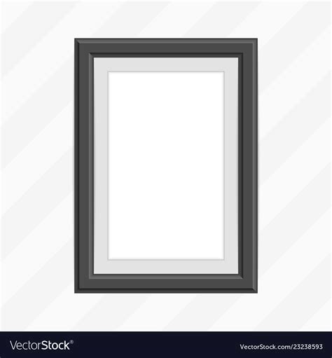 single black photo frame royalty  vector image
