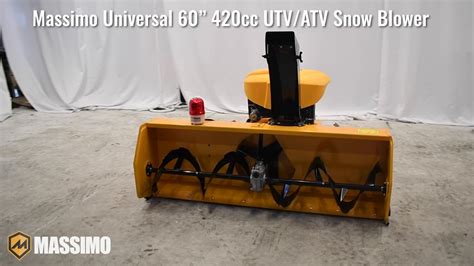 massimo motor   install universal snow blower mount youtube