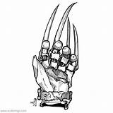 Krueger Glove Freddy Pages sketch template