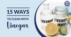 ways  clean  vinegar  happy housewife home management