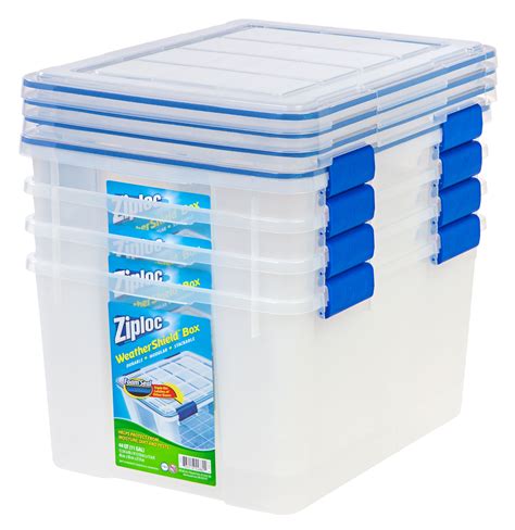 gallon plastic container storage box home garage organizer stackable