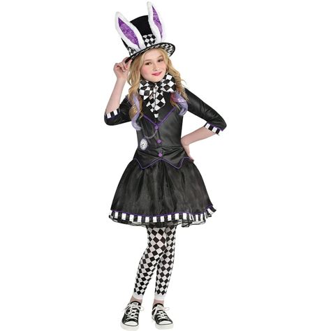 party city dark mad hatter costume  children includes  dress
