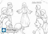 Disciples Appears Doubting Instant sketch template