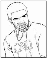 Coloring Drake Pages Rapper African American Easy Drawing Gomez Selena Famous Printable Chains Print Color Getcolorings People Getdrawings Template Rake sketch template