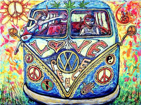 hippie painting  viktor lazarev saatchi art