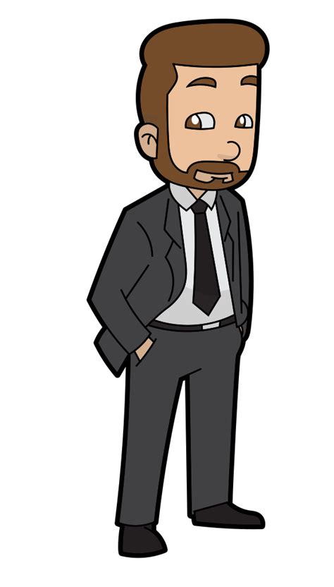 File A Cartoon Businessman With Beard Svg Wikimedia Commons
