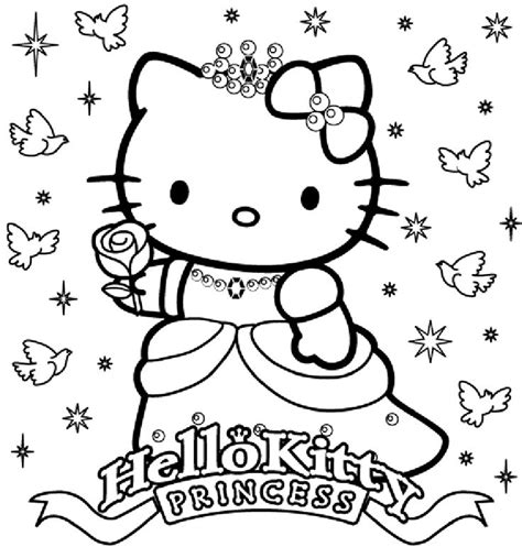 printable  kitty coloring pages images  pinterest