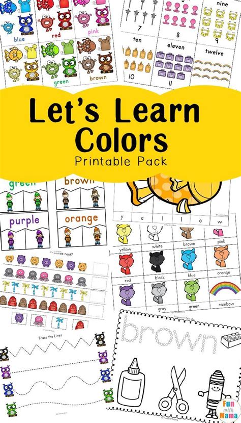 learning colors  color worksheets fun  mama homeschool