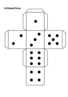 dice template  peteslessontoolbox teaching resources tes