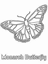 Coloring Butterfly Pages Kids Library Clipart Monarch Printable sketch template