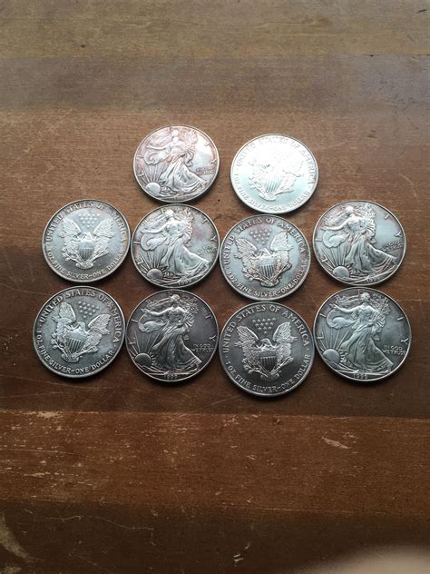 collection  fine  oz silver dollars   coins