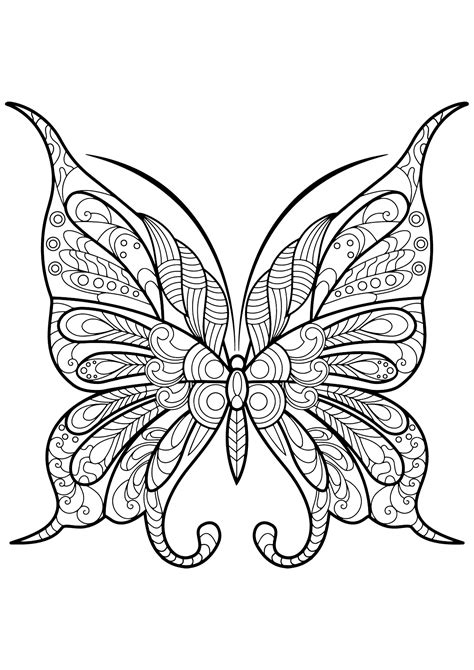 simple butterfly coloring pages recipesdrop