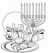 Hanukkah sketch template