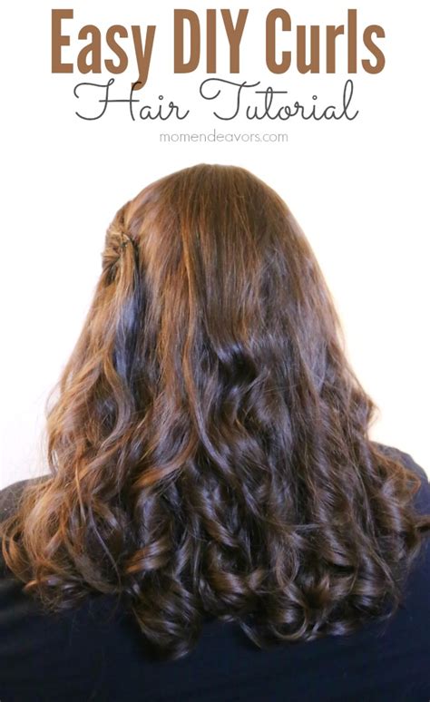 hair tutorial easy diy curls