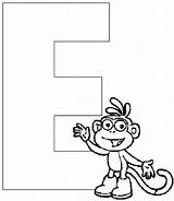 Dora Coloring Alphabet Explorer Letter Pages 25w Pm sketch template