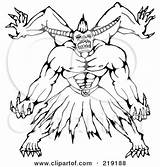Horned Monster Sketched Royalty Coloring Pages Patrimonio Clipart Illustration Rf Book Illustrations Clipartof sketch template