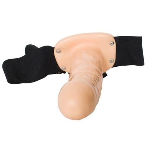 fetish fantasy 10 hollow strap on flesh sex toys at