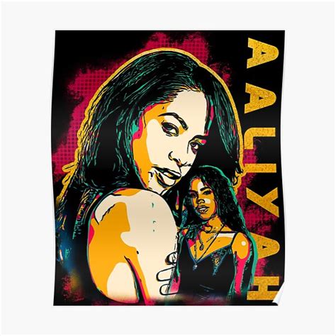 aaliyah tribute v2 poster for sale by mwebba2005 redbubble