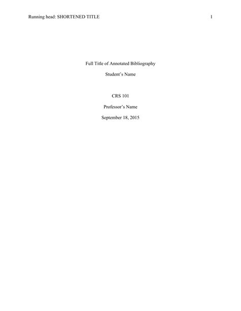check  essay annotated bibliography title page