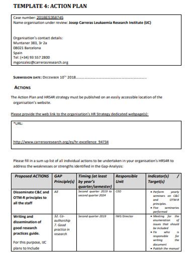 examples  action research templates   research paper  style