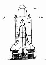 Shuttle Coloriage Navette Spatiale Imprimer Nasa Spazio Hugolescargot Spaceship sketch template