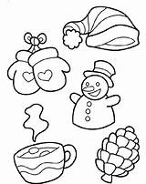 Coloring Pages Winter Kids Disney sketch template