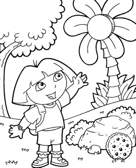 good quality dora coloring page topcoloringpagesnet