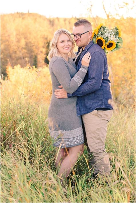 Brandon And Cassidy Sunflower Engagement Session Kayla Lynn Photography