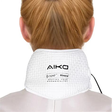 electric usb heated neck wrap brace graphene heating pad natural