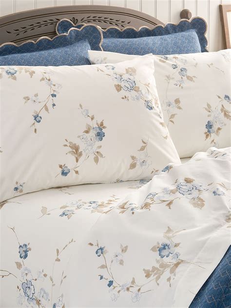 watercolor dreams portuguese cotton percale sheet set bed linens